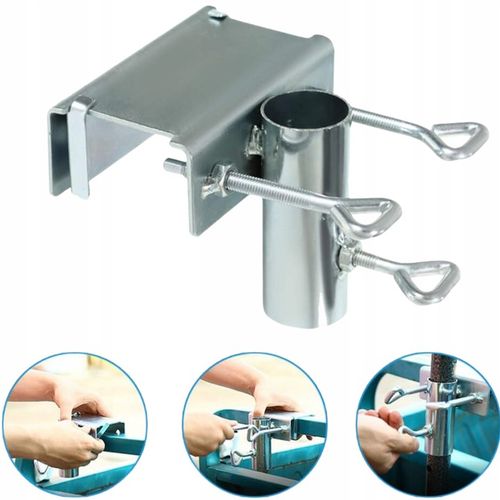 Uchwyt na FLAGĘ Parasol na balkon BEZ WIERCENIA do Poręczy Do Barierki na Arena.pl