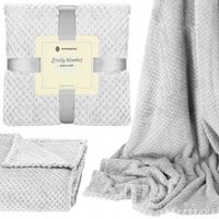 GRUBY KOC CIEPŁY NARZUTA DWUSTRONNA NA ŁÓŻKO KANAPĘ 220x200 cm PLED MIĘKKI