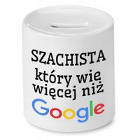 Dla Szachisty Skarbonka Szachista Który Wie Więcej Z Nadrukiem Ze Zdjęciem