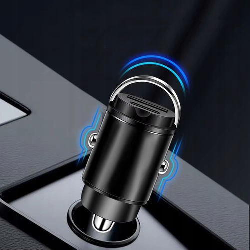 MOCNA ŁADOWARKA SAMOCHODOWA SZYBKIE ŁADOWANIE PD QC 45W USB-C 3,1A KABEL 1M na Arena.pl