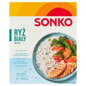 Ryż biały 4x100 g Sonko woreczki