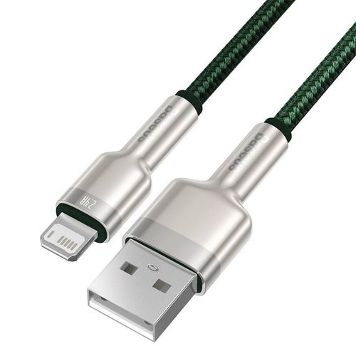 kabel usb do lightning baseus cafule, 2.4a, 1m (zielony) na Arena.pl