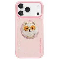 etui nimmy glasses cool dog magsafe do iphone 17 pro - różowe