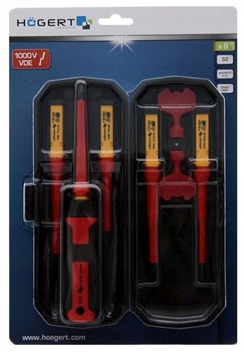HOGERT WKRĘTAKI ŚRUBOKRĘTY DLA ELEKTRYKÓW 1000V 8e na Arena.pl