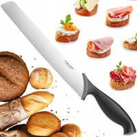 FISKARS NÓŻ DO CHLEBA KROJENIA PIECZYWA DŁUGI OSTRY ZĄBKOWANY 23cm