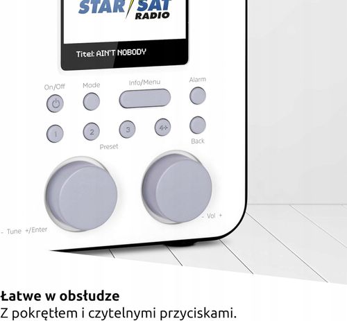 Radio sieciowo-bateryjne DAB+, FM, internetowe TechniSat Viola 2 C IR Biały na Arena.pl