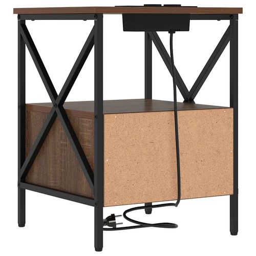 Szafka Nocna z szufladą Brązowy dąb 41.5 x 40.5 x 55 cm na Arena.pl