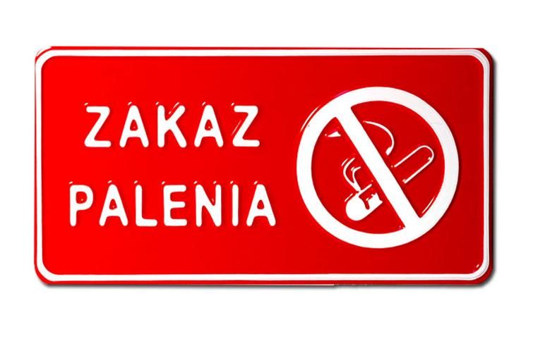 TABLICA 15*29CM ZAKAZ PALENIA - TAB C7 zdjęcie 1