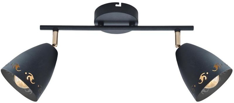 Coty listwa 2x40W E14 czarny zdjęcie 1