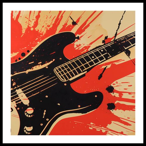 Plakat 70x70cm Gitara Elektryczna na Arena.pl