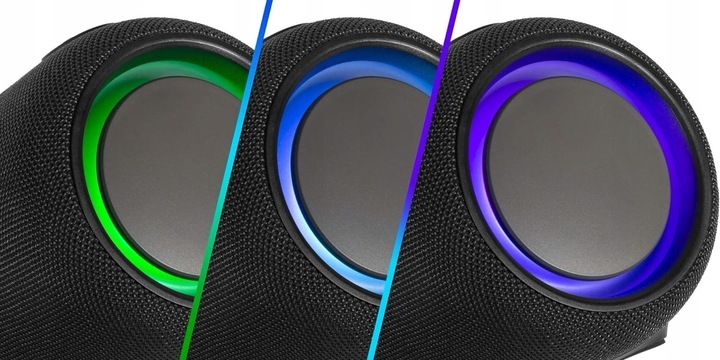 Przenośny Głośnik Bluetooth 4,2 Music Man BT-X56 Czarny LED USB MIKROFON zdjęcie 5