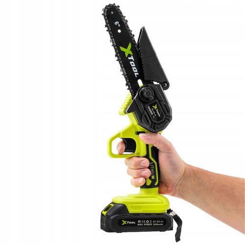 PIŁA AKUMULATOROWA ŁAŃCUCHOWA DO GAŁĘZI PILARKA RĘCZNA 6" 2x AKU na Arena.pl