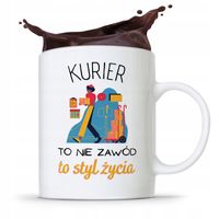 Kubek Prezent Dla Kuriera To Styl Życia Prezent Z Nadrukiem Ze Zdjęciem