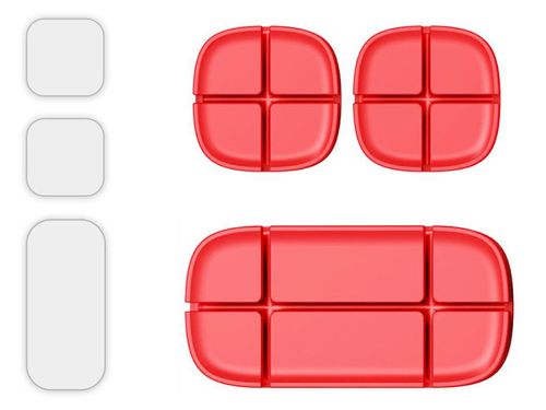 Baseus organizer do kabli Cross Peas Cable Clip czerwony na Arena.pl