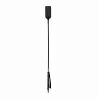 ouch! skorzany bat czarny z metalowymi elementami 45 cm