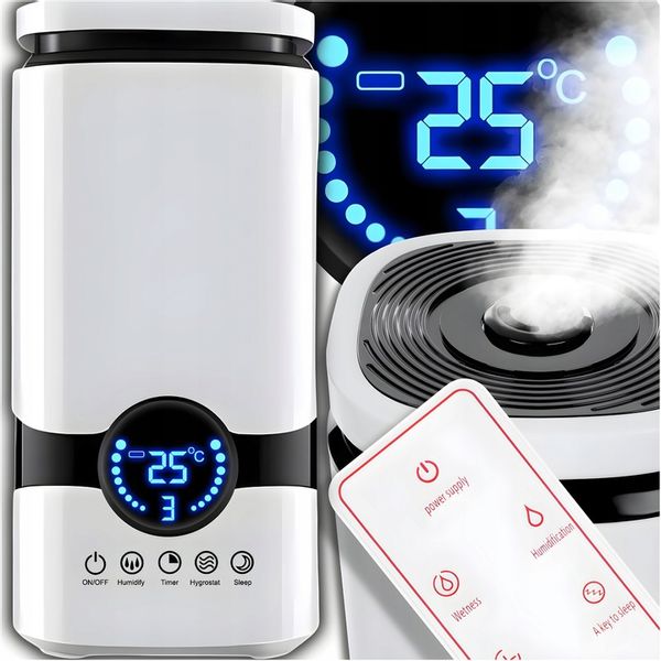 NAWILŻACZ POWIETRZA JONIZATOR AROMATERAPIA 3w1 DOTYKOWY WYŚWIETLACZ + PILOT zdjęcie 1