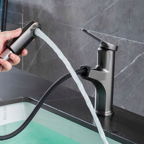 Bateria stojąca VETTÄ umywalkowa WYCIĄGANA kran do umywalki zlewu na Arena.pl