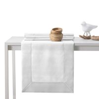 Bieżnik plamoodporny VESTA mankiet 40X180 biały AmeliaHome