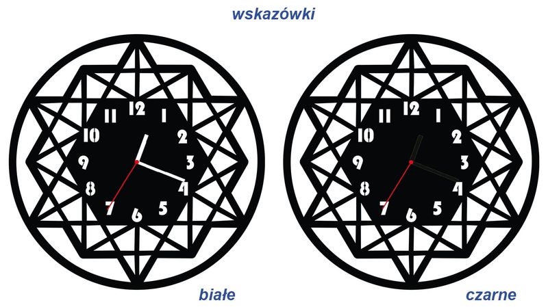 ZEGAR ŚCIENNY GEOMETRIA 38cm M 116.10 zdjęcie 3