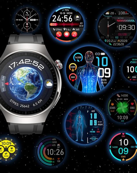 SMARTWATCH ZEGAREK MĘSKI Z EKG POMIAR CUKRU PULS CIŚNIENIE ROZMOWY MENU PL zdjęcie 5