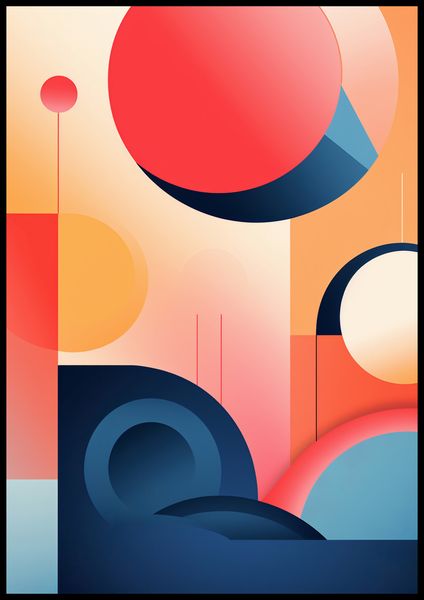 Plakat 70x100cm Geometryczne Marzenia zdjęcie 2