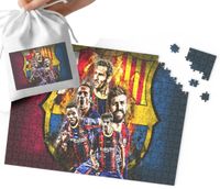 PUZZLE - FC BARCELONA WZORY DLA MAŁEGO PIŁKARZA 35el + WORECZEK