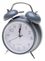 ZEGAR Z Alarmem Budzik Na Baterie Szafke Tradycyjny GŁOŚNY Dzwonek A5833