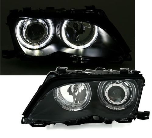 Lampy Reflektory BMW E46 01-05r BIAŁE RINGI CCFL na Arena.pl