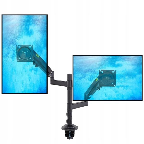 Obrotowy uchwyt do Dwóch Monitorów TV LCD 2x 22-32 zdjęcie 7