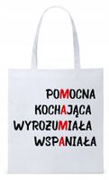 Dla Mamy Mamusi Prezent Torba Eco Biała Shopper Z Nadrukiem Ze Zdjęciem