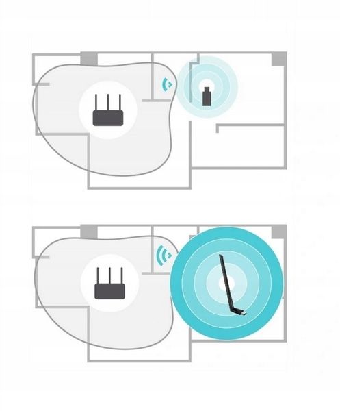 Karta sieciowa USB TP-Link AC600 Archer T2U Plus zdjęcie 3