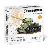 Metalowy model czołgu T-34-85 do złożenia - Metalcraft wot 1030 elementów