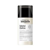 Loreal Professionnel Metal Detox Nawilżający krem do włosów, przeciw puszeniu się i łamaniu włosów, 100ml