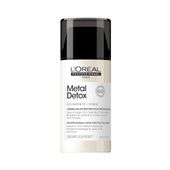 Loreal Professionnel Metal Detox Nawilżający krem do włosów, przeciw puszeniu się i łamaniu włosów, 100ml