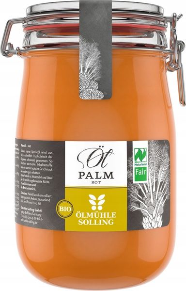 Ölmühle Solling Olej palmowy czerwony Bio 1l zdjęcie 1