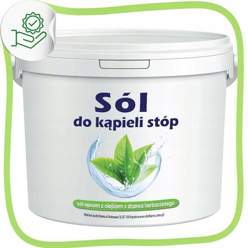 Sól Epsom do kąpieli stóp olejek herbaciany relaks antybakteryjna moc na Arena.pl