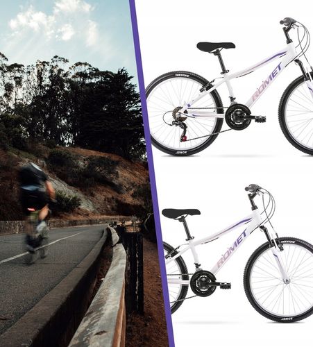 ROWER GÓRSKI MTB 24 ROMET JOLENE SHIMANO ALU OŚWIETLENIE I STOPKA GRATIS na Arena.pl