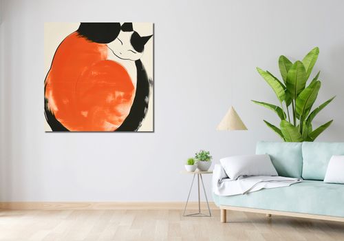 Obraz 100x100cm Yin i Yang Kotów na Arena.pl