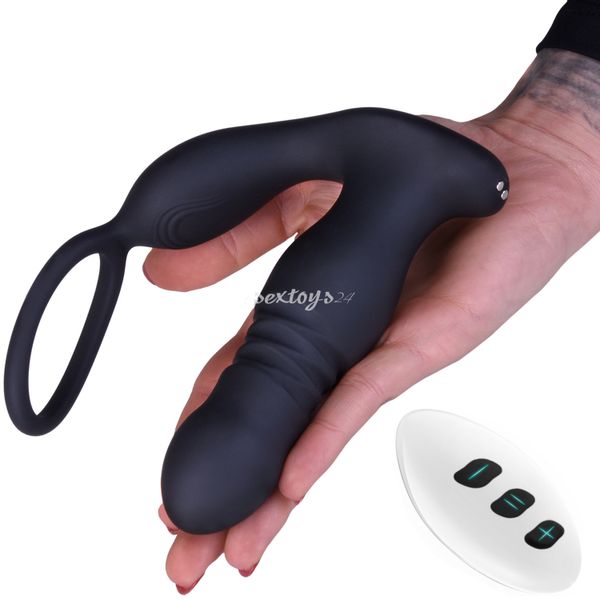 Wibrator Analny, Masażer Prostaty Posuwisty, Ruch Przód Tył, Pilot zdjęcie 7