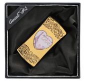 Zapalniczka Gazowa Serce z Czerwonym Płomieniem