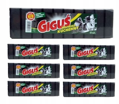 ZMYWAK KUCHENNY NACZYŃ GĄBKA CZARNY Giguś Pakiet na Arena.pl