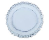 Gniazdko z falbanką - niebieskie