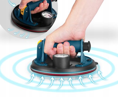 PRZYSSAWKA DO PŁYTEK GLAZURY PRÓŻNIOWA uchwyt z pompką do 200kg na Arena.pl