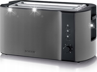TOSTER DŁUGI OTWÓR 1400W 4 TOSTY RUSZT ROZMRAŻANIE SEVERIN AT9341