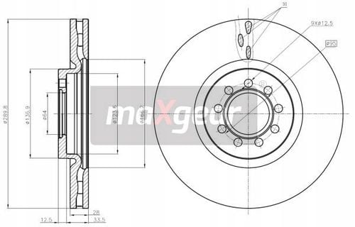 TARCZA HAM. IVECO P. 06- MAXGEAR na Arena.pl