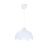 Bratek lampa wisząca 18 1x60W E27 klosz biały