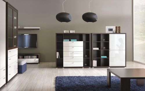 Komoda KENDO K3 2D białe połysk na Arena.pl