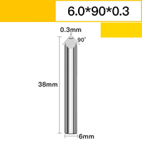 Frez do grawerowania 3.175-6.0mm VHM Rozmiar: 6.0*90°*0.3
