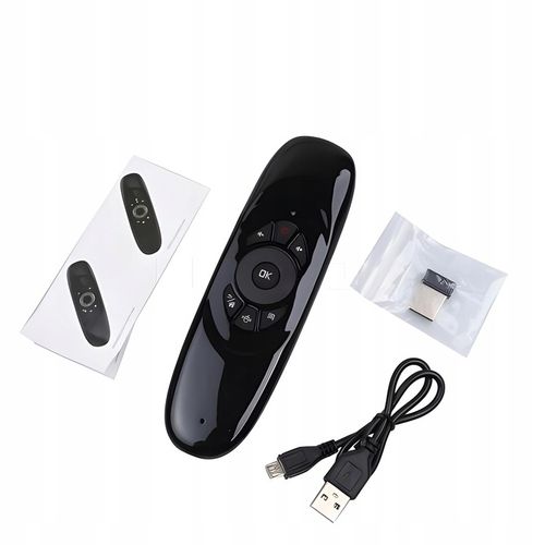 KLAWIATURA BEZPRZEWODOWA PILOT 3W1 SMART TV PC AIR MOUSE MYSZKA NA na Arena.pl