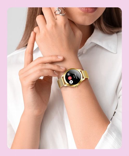 smartwatch gravity biało złoty 2 paski gt25-2 pro zdjęcie 13